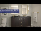 KOHLER K-28246-EST Silestone 25" Quartz Vanity Top With Rectangular Cutout - Eternal Statuario