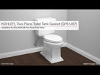 KOHLER K-3948-RA-0 Wellworth Two-Piece Elongated Toilet, 1.28 Gpf - White