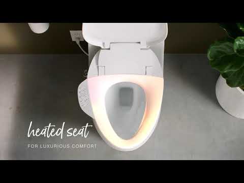 KOHLER K-18751-0 Purewash E525 Elongated Bidet Toilet Seat - White