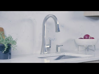 GROHE 30365000 Carre Single-Handle Pull Down Kitchen Faucet Dual Spray 1.75 GPM - Chrome