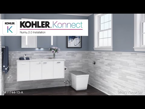 KOHLER K-30754-PA-0 Numi 2.0 One-Piece Elongated Smart Toilet, Dual-Flush - White