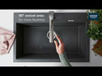 GROHE 30306DC1 Eurosmart Single-Handle Dual Spray Pull-Out Kitchen Faucet 1.75 gpm - Supersteel