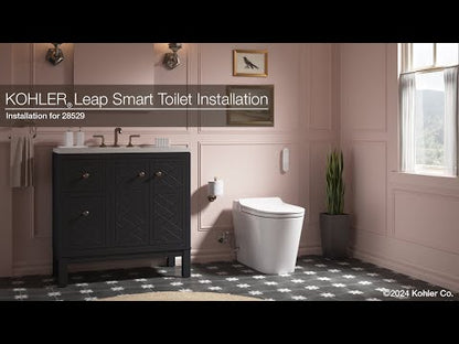 KOHLER K-28529-0 Leap One-piece elongated smart toilet, dual-flush - White