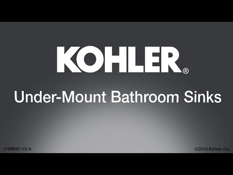 KOHLER K-2298-0 Compass 13-1/4" Round Drop-In/Undermount Bathroom Sink, No Overflow - White