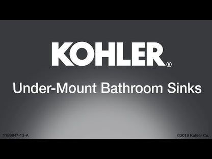 KOHLER K-2210-0 Caxton 19-1/4" oval undermount bathroom sink - White