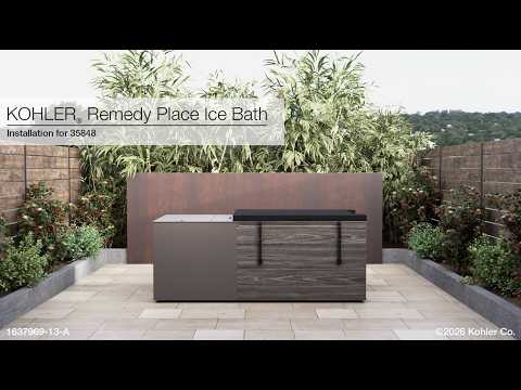 KOHLER K-35848-BUM Kohler X Remedy Place Ice Bath - Burntumber