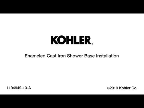 KOHLER K-9178-NY Bellwether 60" X 34" Alcove Shower Base, Right Drain - Dune