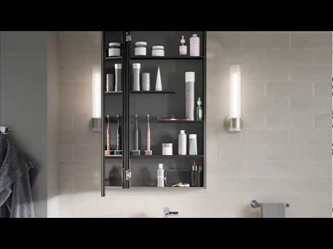 KOHLER K-81148-DA1 Maxstow 20" W X 40" H Medicine Cabinet - Dark Anodized Aluminum