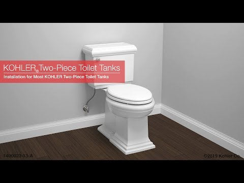 KOHLER K-3948-RA-0 Wellworth Two-Piece Elongated Toilet, 1.28 Gpf - White