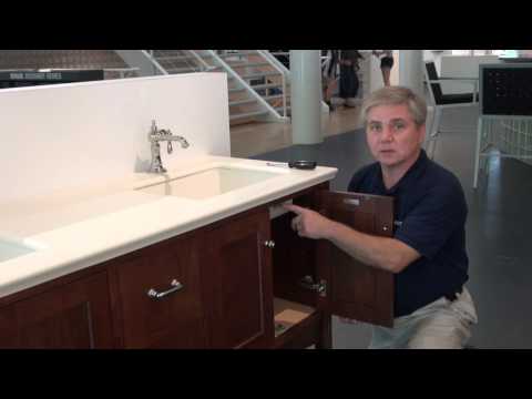 KOHLER K-99543-R-1WA Jute 36" Wall-Hung Bathroom Vanity Cabinet - Linen White
