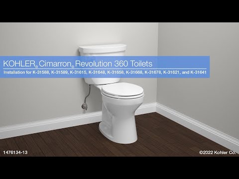 KOHLER K-31641-95 Cimarron Two-Piece Round-Front Toilet, 1.28 Gpf - Ice Grey