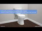 KOHLER K-31641-95 Cimarron Two-Piece Round-Front Toilet, 1.28 Gpf - Ice Grey
