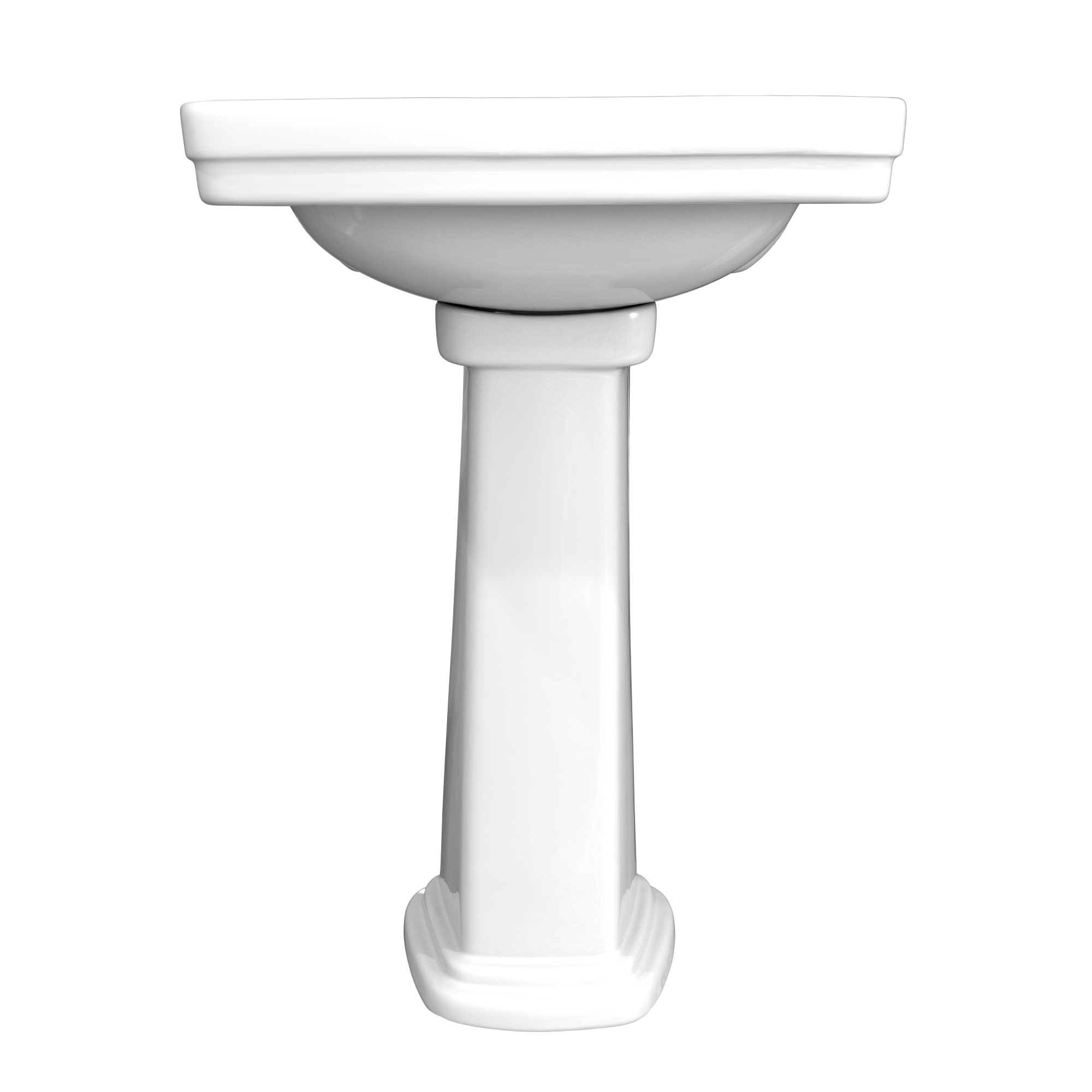 TOTO LPT532N#01 Promenade 24" X 19-1/4" Rectangular Pedestal Bathroom Sink For Single Hole Faucets - Cotton White