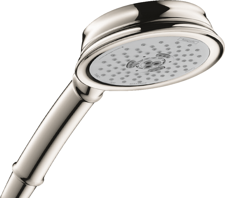 HANSGROHE 04932830 Croma 100 Classic Handshower 3-Jet, 1.5 GPM - Polished Nickel