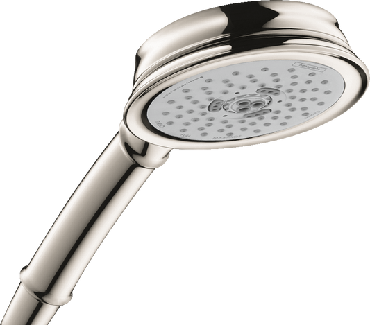 HANSGROHE 04932830 Croma 100 Classic Handshower 3-Jet, 1.5 GPM - Polished Nickel