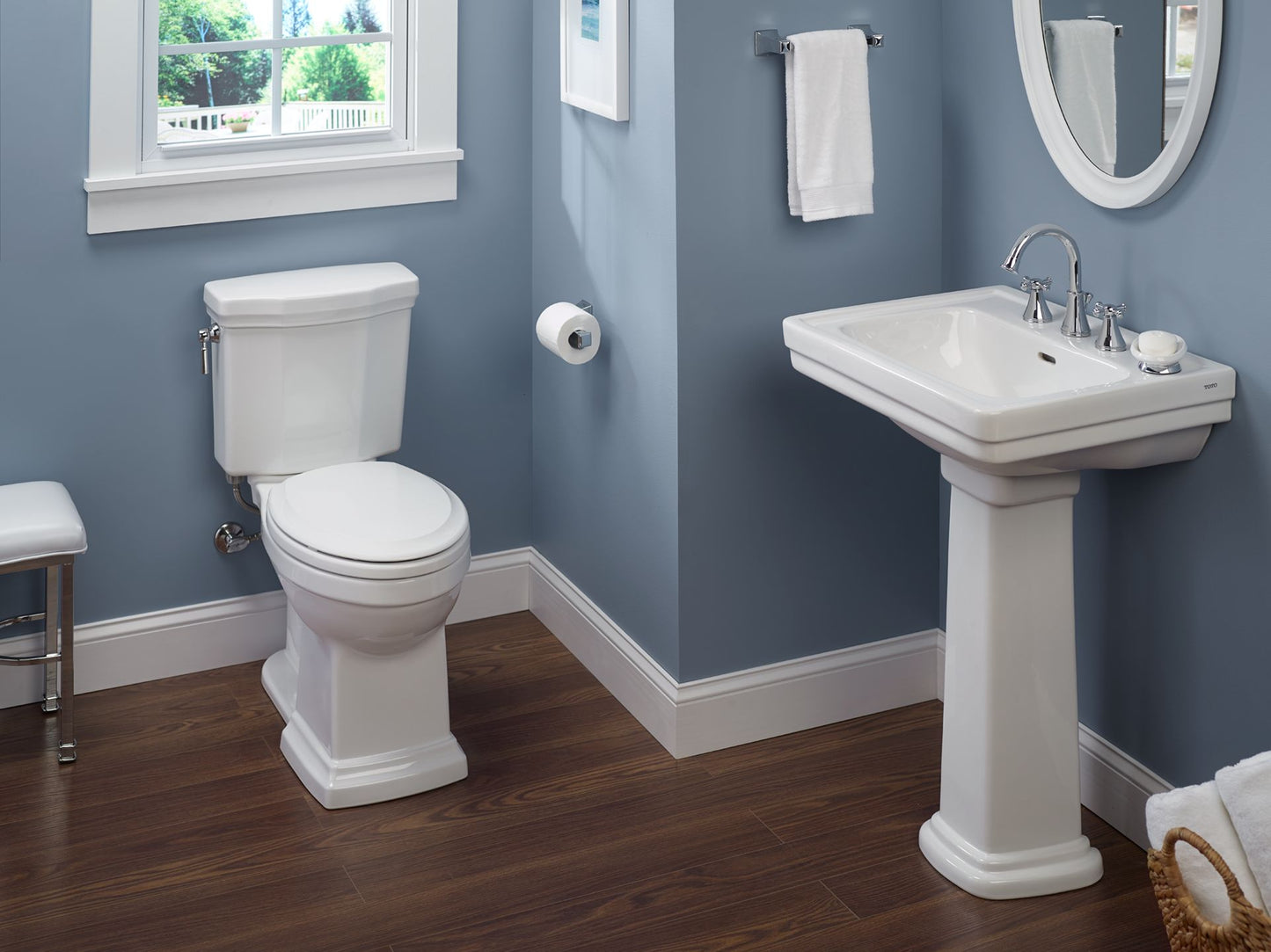 TOTO CST404CEFG#01 Promenade Ii Two-Piece Elongated 1.28 Gpf Universal Height Toilet With Cefiontect - Cotton White