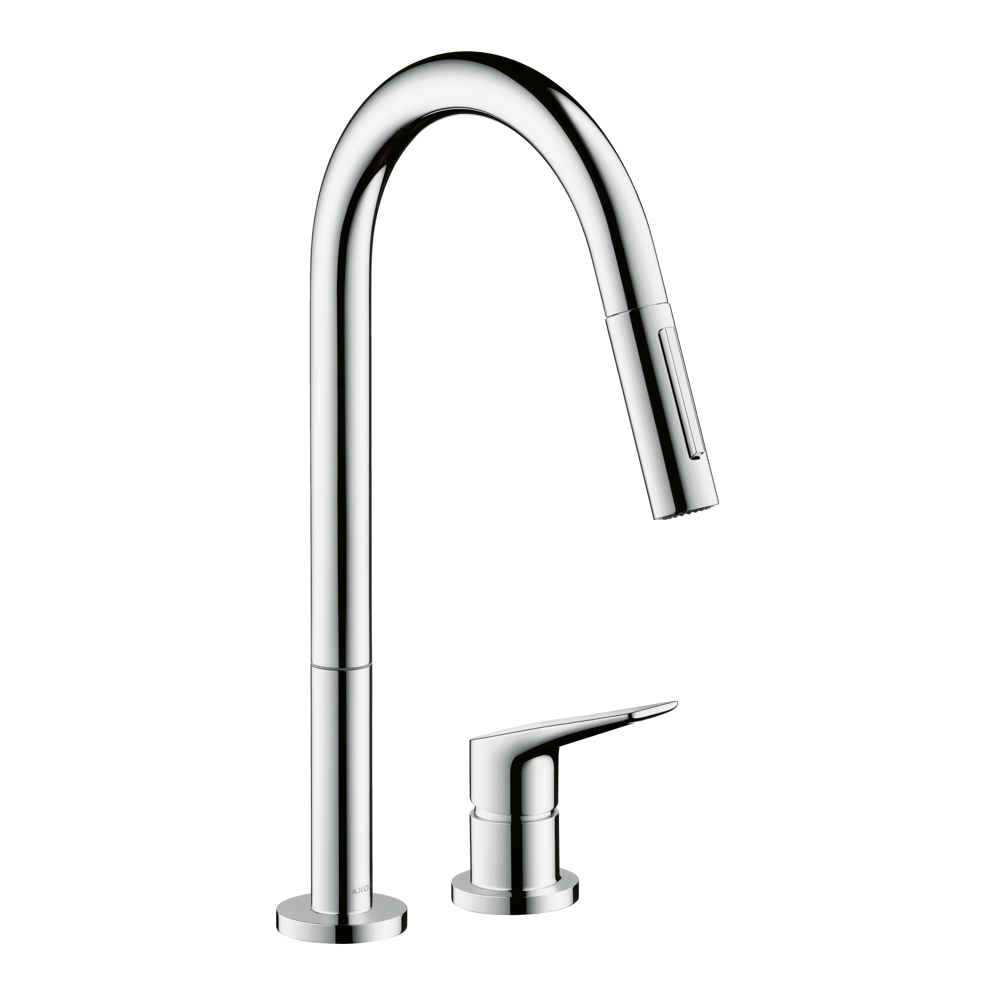 AXOR 34813001 Citterio M 2-Hole Single-Handle Kitchen Faucet 2-Spray Pull-Down, 1.5 GPM - Chrome