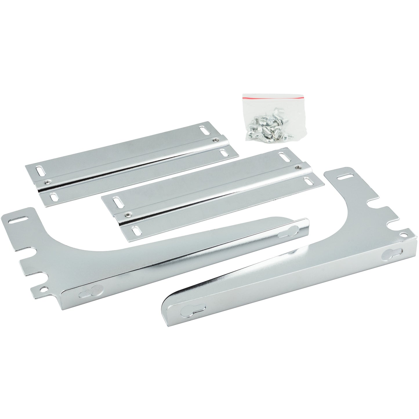 HARDWARE RESOURCES CAN-DOORKITPC Polished Chrome Door Mounting Kit for CAN-EBM Series - Polished Chrome