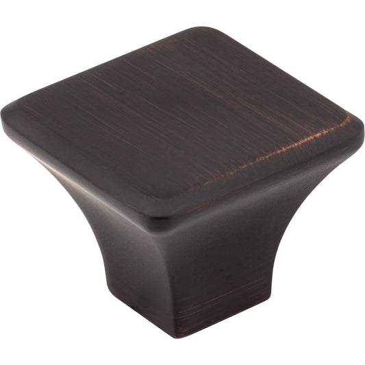 JEFFREY ALEXANDER 972L-DBAC Marlo 1-1/4" Length Square Knob - Brushed Oil Rubbed Bronze