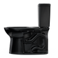 TOTO CST776CEF#51 Drake Two-Piece Elongated 1.28 GPF Universal Height TORNADO FLUSH Toilet , Ebony