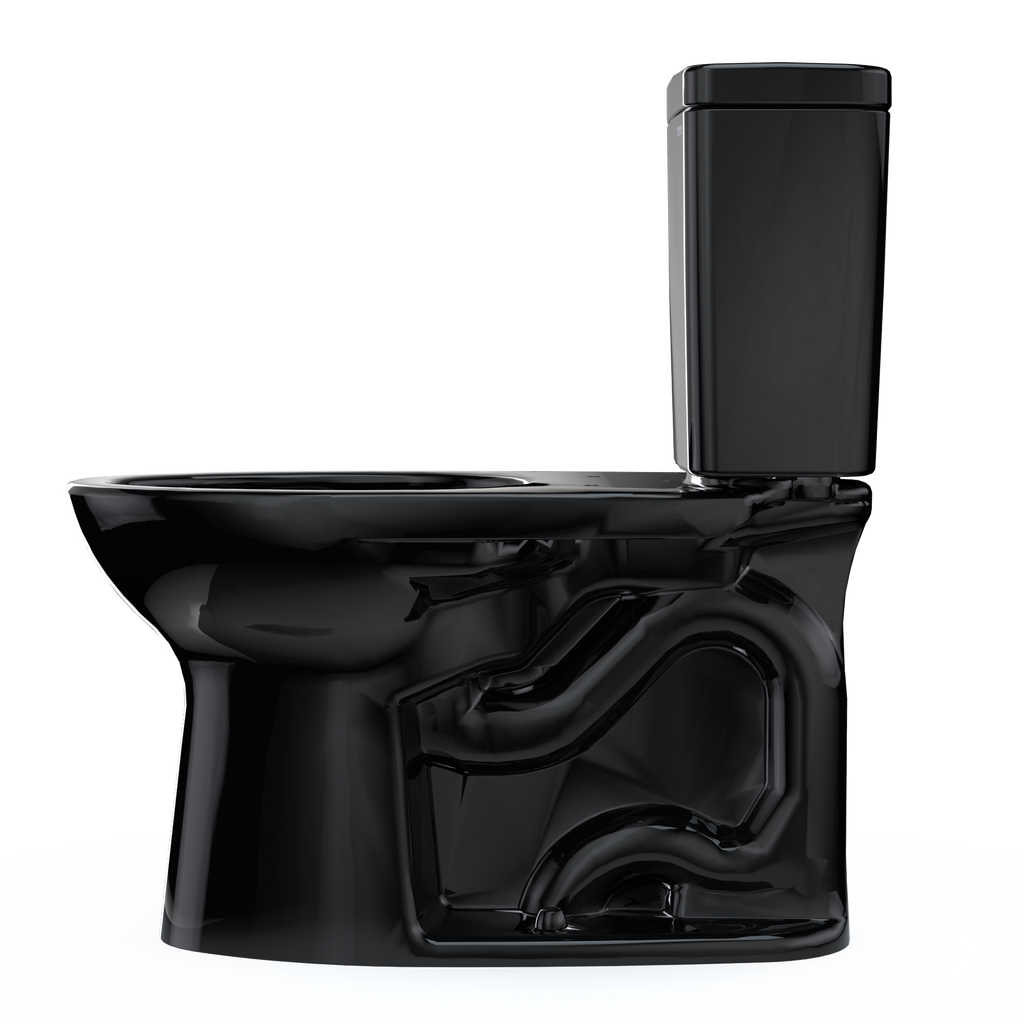 TOTO CST776CSF#51 Drake  Two-Piece Elongated 1.6 Gpf Universal Height Tornado Flush Toilet - Ebony