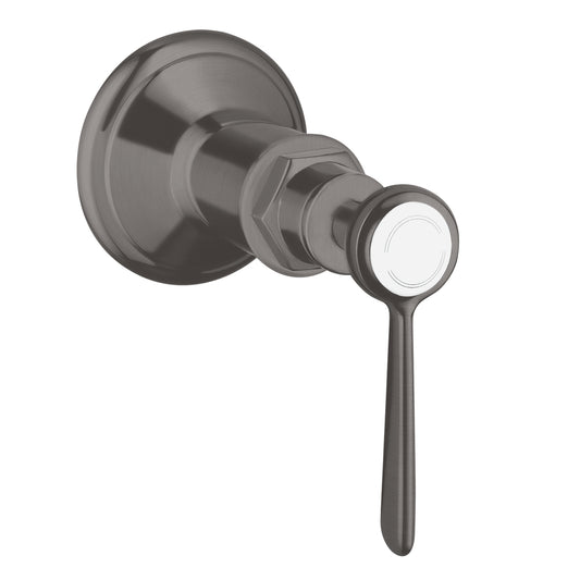 AXOR 16872341 Montreux Volume Control Trim with Lever Handle - Brushed Black Chrome