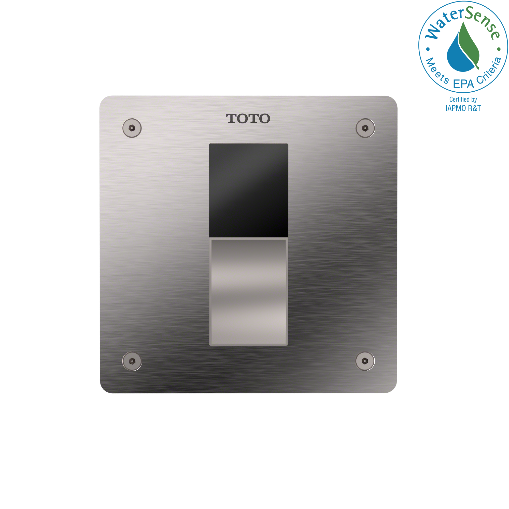 TOTO TET3LB#SS Ecopower Touchless 1.28 Gpf High-Efficiency Concealed Toilet Flush Valve With 4X4 Cover Plate - Stainless Steel