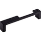 TOP KNOBS TK256BLK Modern Metro Notch Pull A 5" Center to Center Bar Pull - Flat Black