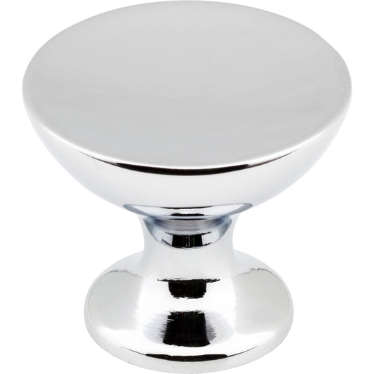 JEFFREY ALEXANDER 667L-PC Rae 1-3/8" Diameter Mushroom Knob , Polished Chrome