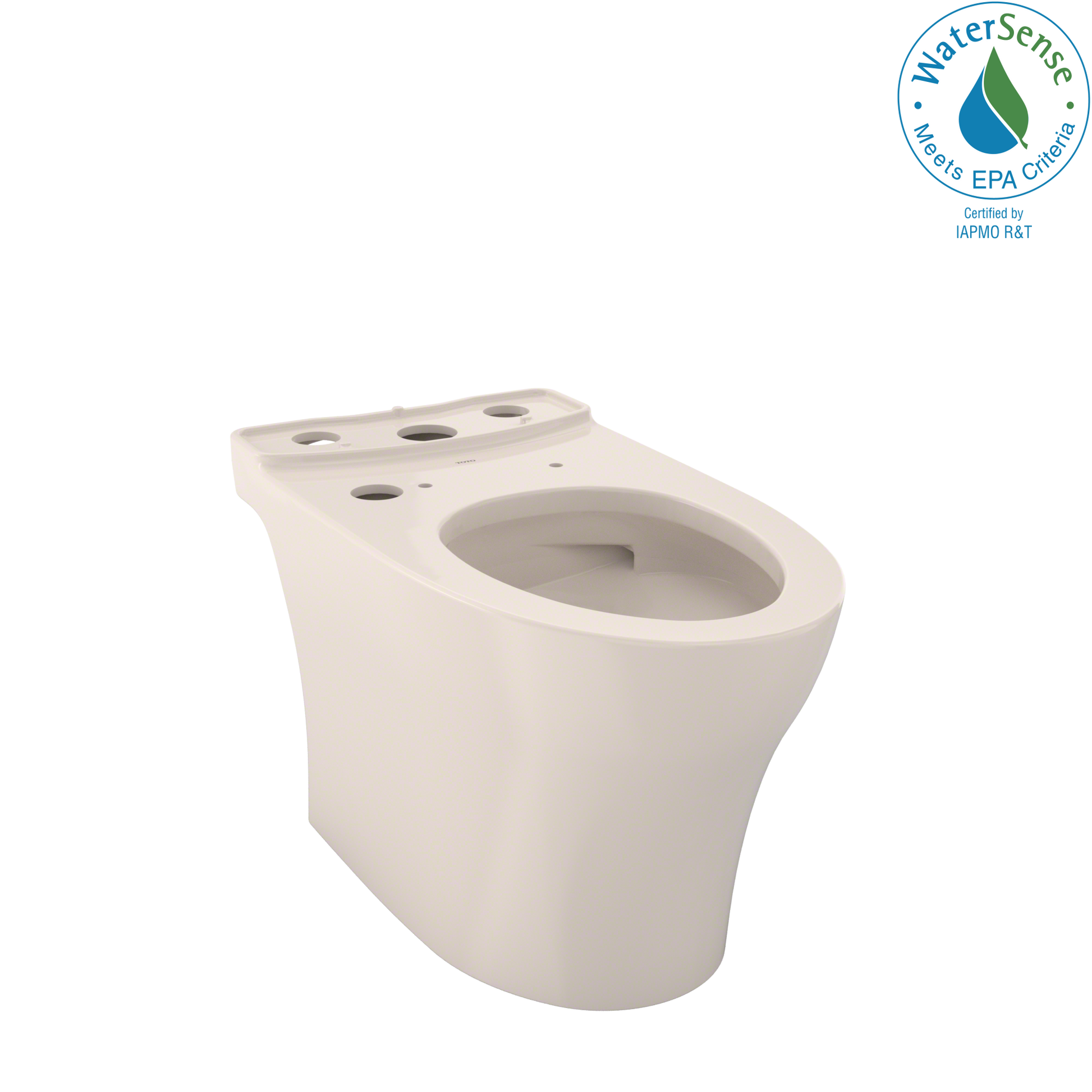 TOTO CT446CEFGNT40#12 Aquia Iv Elongated Universal Height Skirted Toilet Bowl With Cefiontect - Sedona Beige