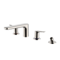 TOTO TBG03202U#PN Gs Four-Hole Deck-Mount Roman Tub Filler Trim With Handshower - Polished Nickel