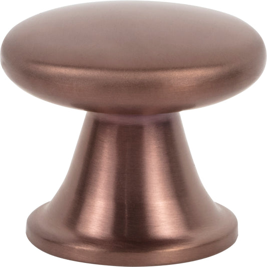 ATLAS A969-MRG Burbank 1 1/8" Length Round Knob - Matte Rose Gold