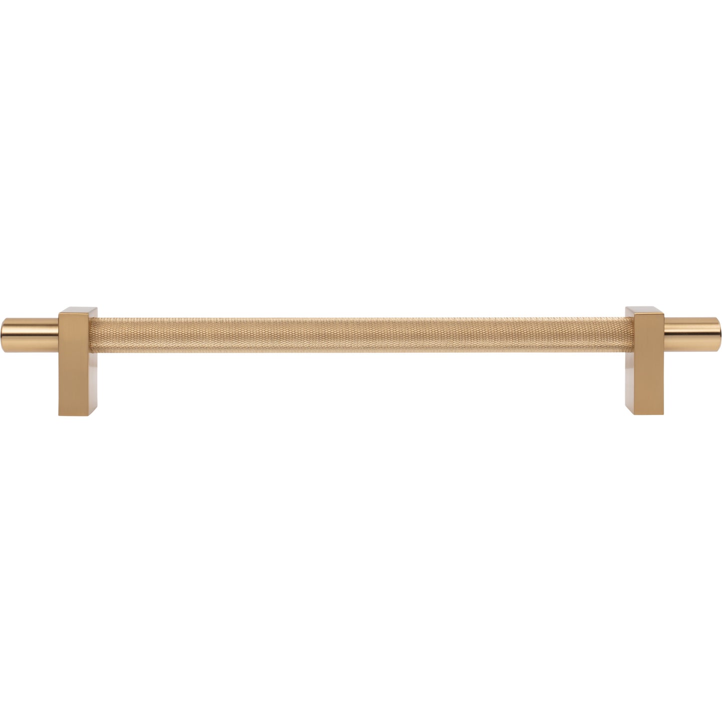 JEFFREY ALEXANDER 598-18SBZ Larkin Knurled Center 18" Center-to-Center Appliance Pull - Satin Bronze