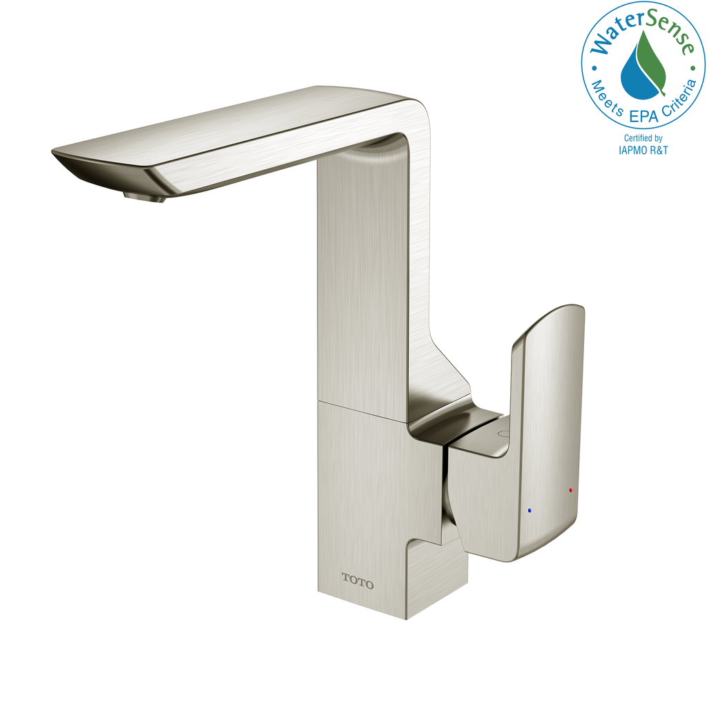 TOTO TLG02309U#BN Gr Series 1.2 Gpm Single Side Handle Bathroom Sink Faucet With Comfort Glide Technology And Drain Assembly - Brushed Nickel