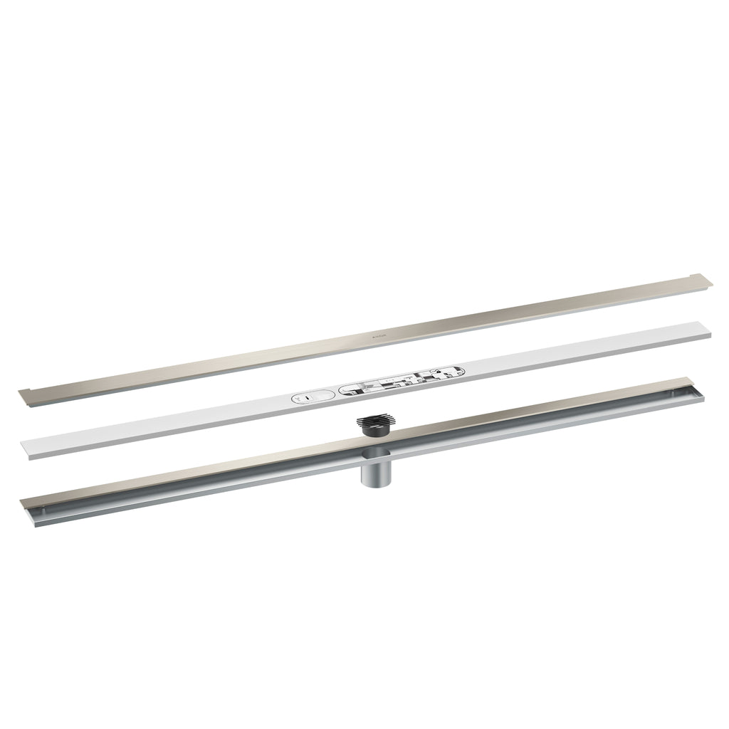 AXOR 42529801 Drains Wall Installation 47 1/4" - Stainless Steel Optic