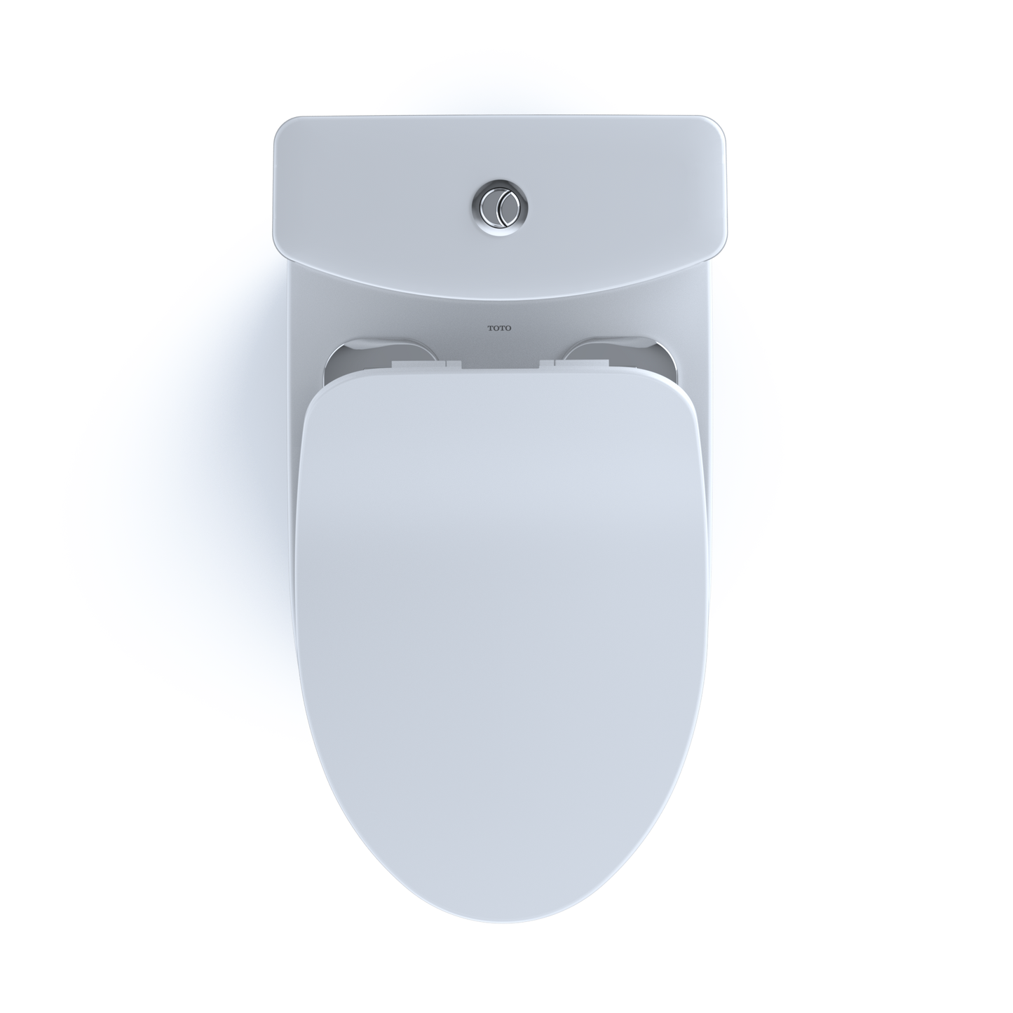 TOTO MS446234CEMFGN#01 Aquia IV Two-Piece Elongated Dual Flush 1.28 and 0.9 GPF Toilet with CEFIONTECT and SoftClose Seat , Cotton White