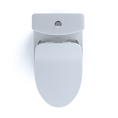 TOTO MS446234CEMGN#01 Aquia Iv Two-Piece Elongated Dual Flush 1.28 And 0.9 Gpf Toilet With Cefiontect And Softclose Seat - Cotton White
