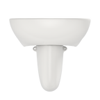 TOTO LHT241.8G#11 Supreme Oval Wall-Mount Bathroom Sink With Cefiontect And Shroud For 8 Inch Center Faucets - Colonial White