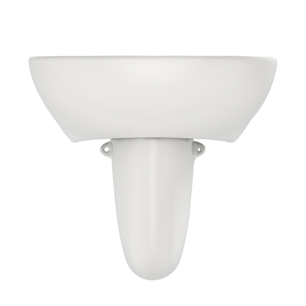 TOTO LHT241G#11 Supreme Oval Wall-Mount Bathroom Sink With Cefiontect And Shroud For Single Hole Faucets - Colonial White