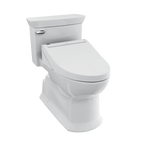 TOTO MW9643084CEFG#01 Washlet+ Soiree Elongated 1.28 Gpf Universal Height Toilet With C5 Bidet Seat - Cotton White