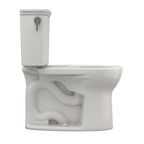 TOTO CST785CEFG#12 Drake Transitional Two-Piece Round 1.28 Gpf Universal Height Tornado Flush Toilet With Cefiontect - Sedona Beige
