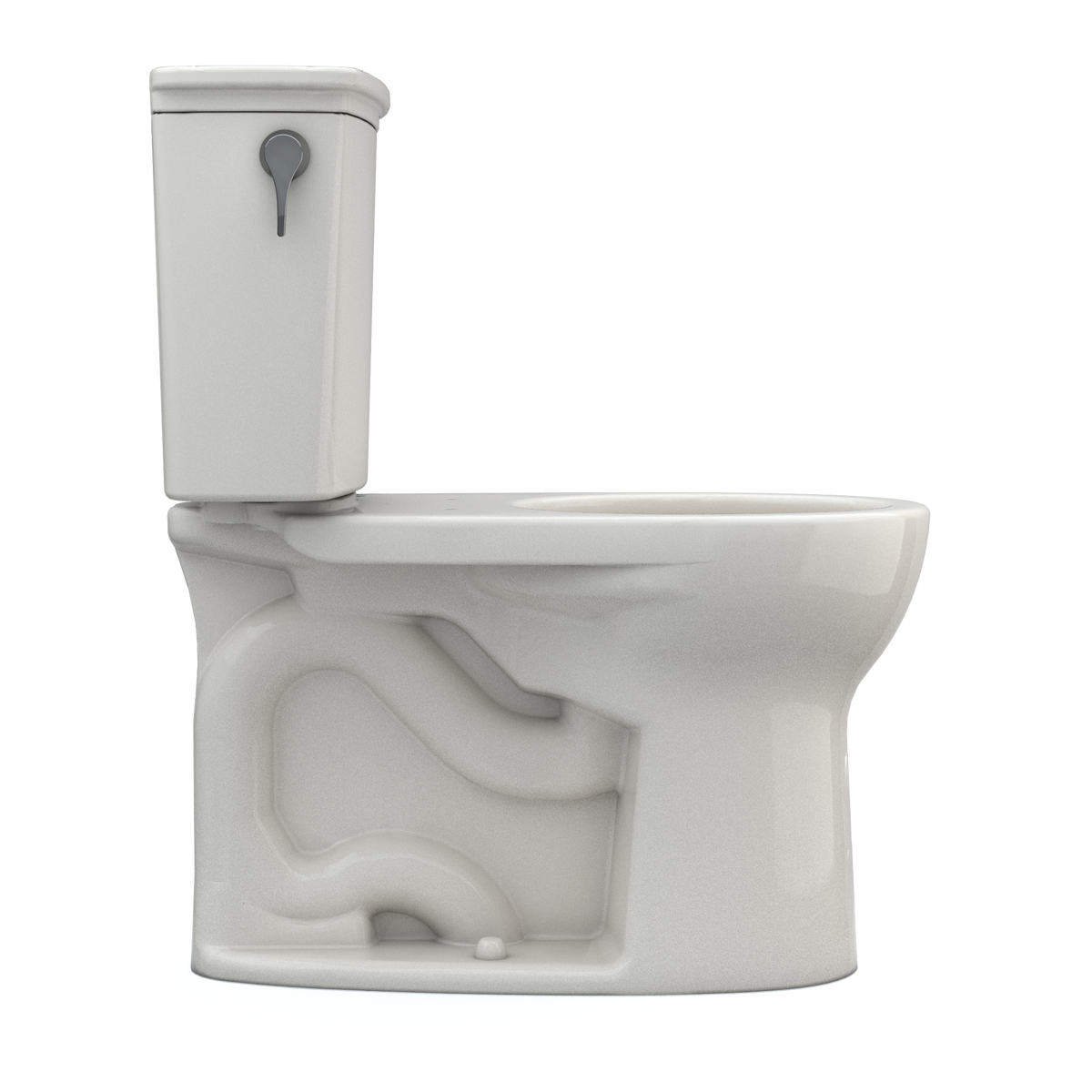 TOTO CST785CEFG#12 Drake Transitional Two-Piece Round 1.28 Gpf Universal Height Tornado Flush Toilet With Cefiontect - Sedona Beige