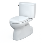 TOTO MS474124CEFG#01 Vespin Ii Two-Piece Elongated 1.28 Gpf Universal Height Toilet With Cefiontect And Ss124 Softclose Seat - Cotton White