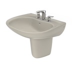 TOTO LHT242.8G#03 Prominence Oval Wall-Mount Bathroom Sink With Cefiontect And Shroud For 8 Inch Center Faucets - Bone