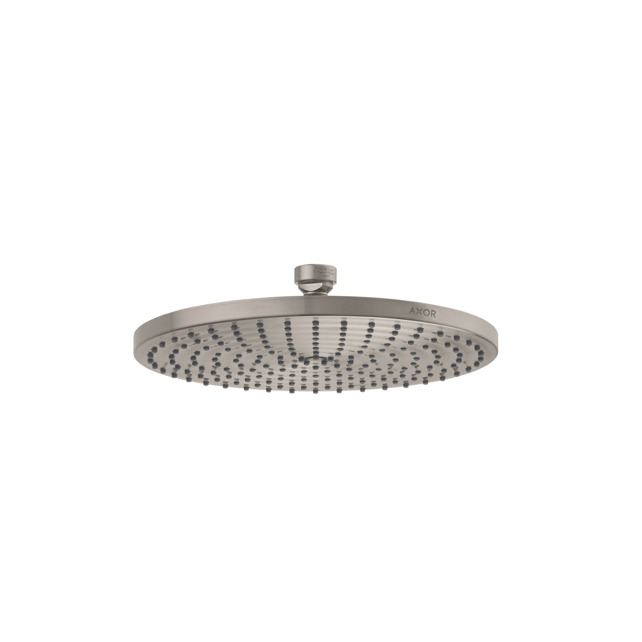 AXOR 28614821 ShowerSolutions Showerhead  240 1-Jet Powder Rain, 1.75 GPM - Brushed Nickel