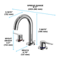 TOTO TLS01201U#CP LB Series Two Handle Widespread 1.2 GPM Bathroom Sink Faucet with Drain Assembly , Polished Chrome