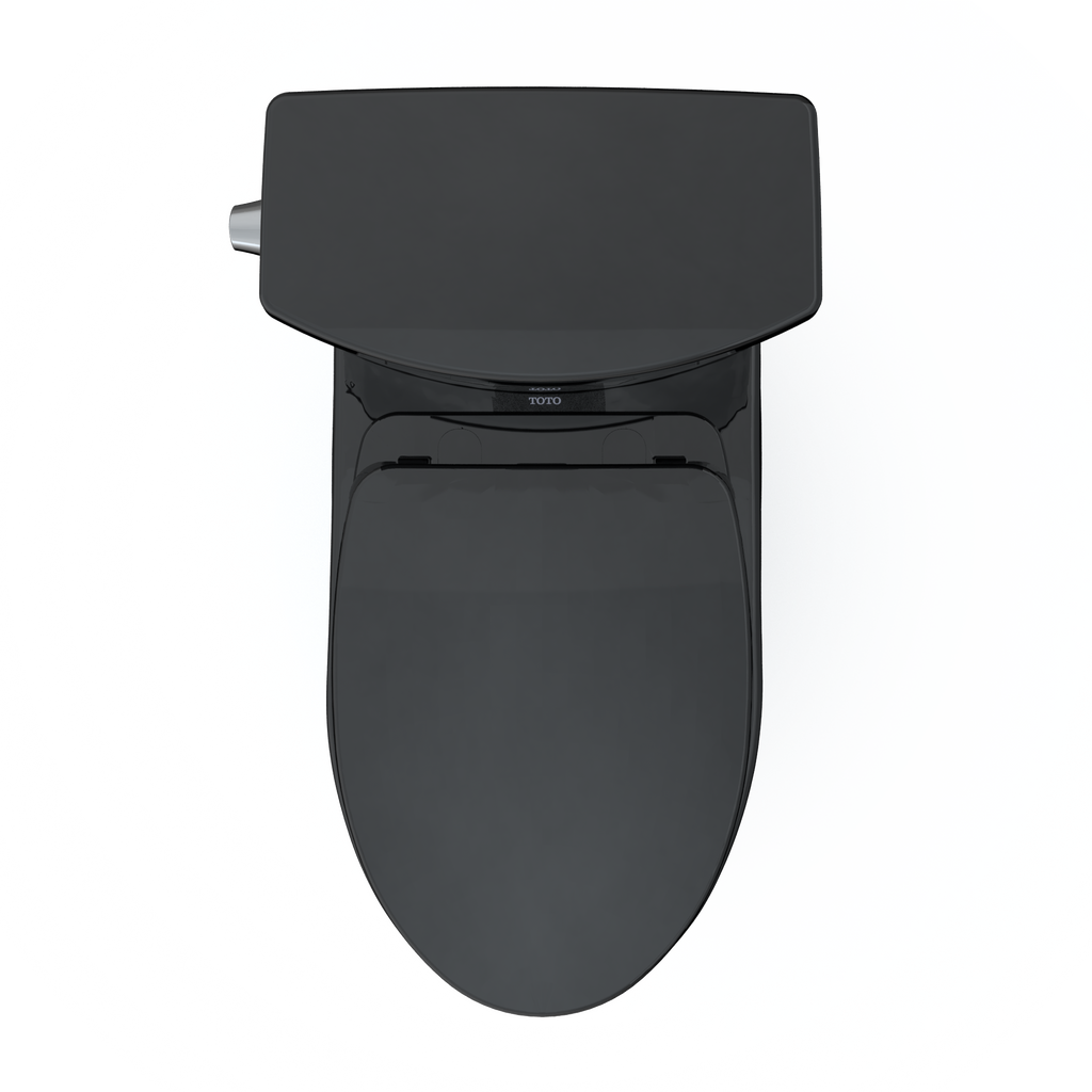 TOTO MS474124CUF#51 Vespin Ii 1G Two-Piece Elongated 1.0 Gpf Universal Height Toilet With Ss124 Softclose Seat - Ebony