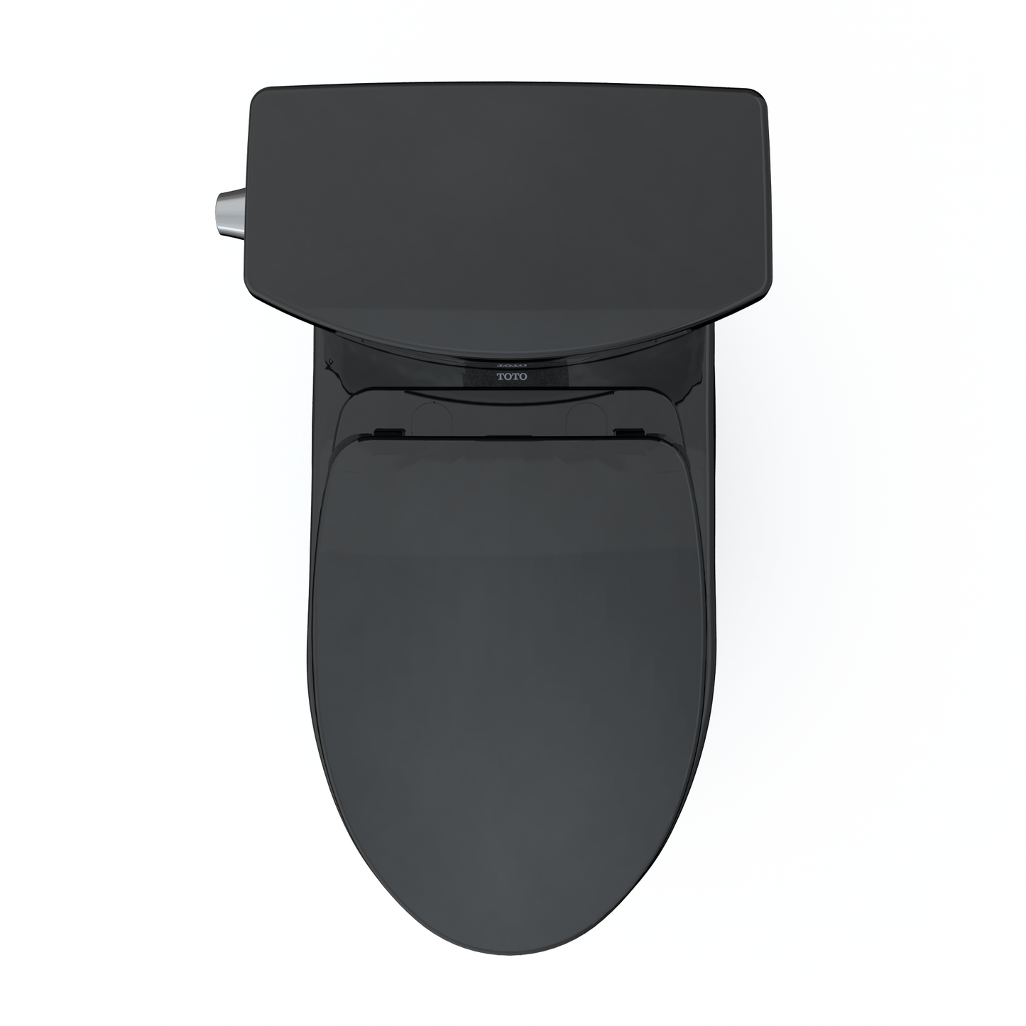 TOTO MS474124CUF#51 Vespin Ii 1G Two-Piece Elongated 1.0 Gpf Universal Height Toilet With Ss124 Softclose Seat - Ebony