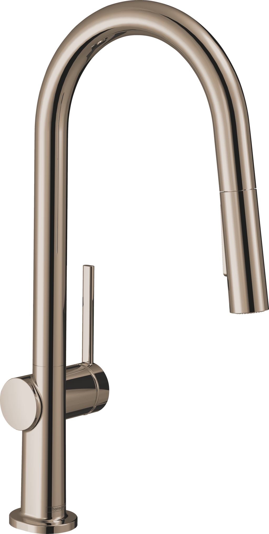 HANSGROHE 72846831 Talis N HighArc Kitchen Faucet, A-Style 2-Spray Pull-Down, 1.75 GPM - Polished Nickel