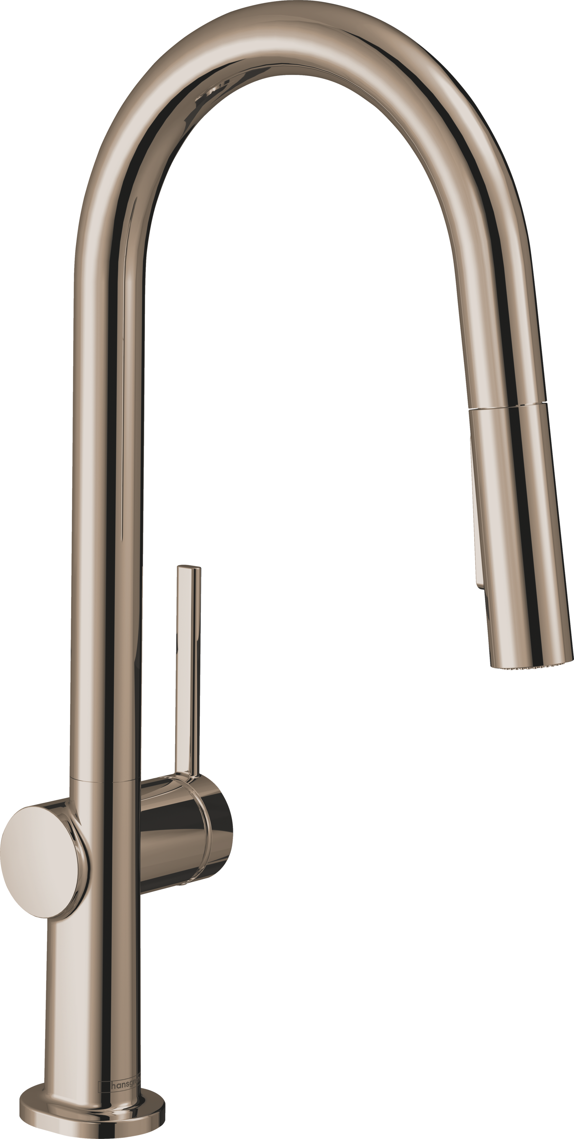 HANSGROHE 72846831 Talis N HighArc Kitchen Faucet, A-Style 2-Spray Pull-Down, 1.75 GPM - Polished Nickel